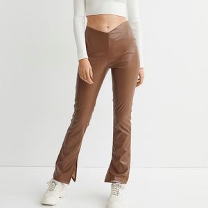 H&M Black Leather Pants
